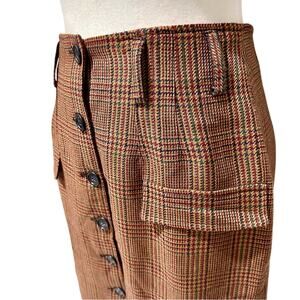 MWC, Tartan Plaid Belted Skirt, Size 6
